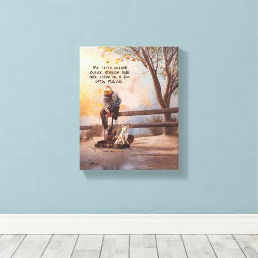 Refúgio Leinwanddruck (Insitu (Holzboden))