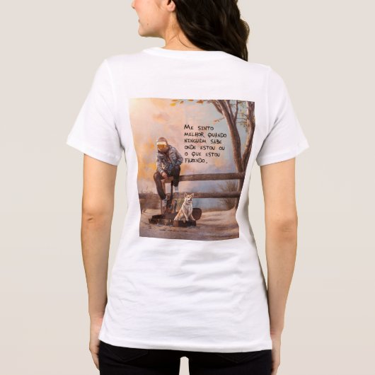 Refúgio (Modelo II) Tri-Blend Shirt (Rückseite)