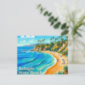 Refugio State Beach Kalifornien Postkarte (Stehend Vorderseite)