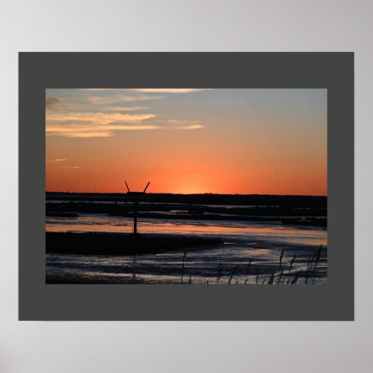 Refugium Waterscape Sunset Poster (Vorne)