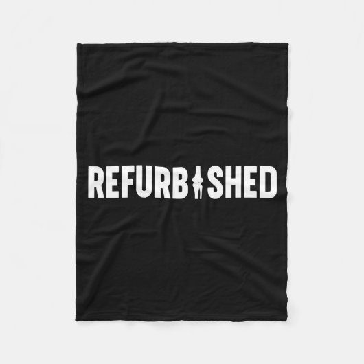 Refurbished New Knee Replacement Funny Knee Surger Fleecedecke (Vorderseite)