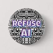 Refuse AI   Button (Vorderseite)