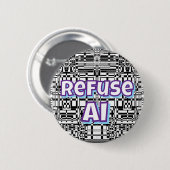 Refuse AI   Button (Vorne & Hinten)