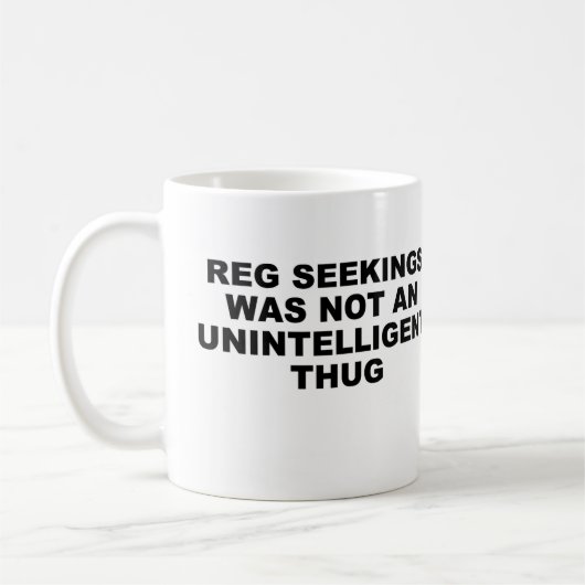 Reg Seekings Tasse (Links)