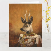 Rega Roe Deer Greetings Card Karte (Gelbe Blume)