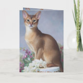 Regal Abyssinian – Painterly Cat Card Karte (Rückseite)