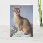 Regal Abyssinian – Painterly Cat Card Karte (Vorderseite)