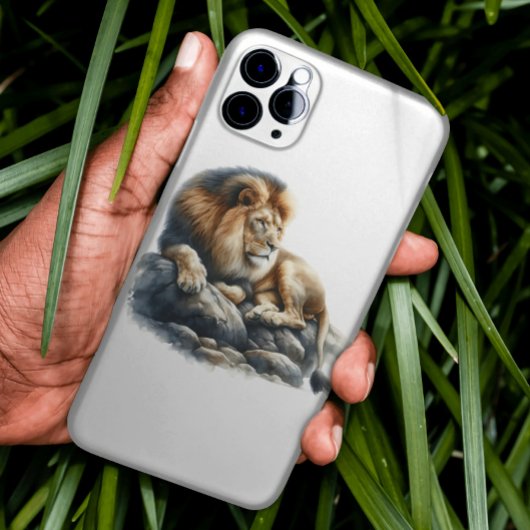 Regal African Lion in Watercolor Case-Mate iPhone Hülle