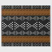 Regal African Mudcloth Inspiriert Wrapping Paper Geschenkpapier (Flach)