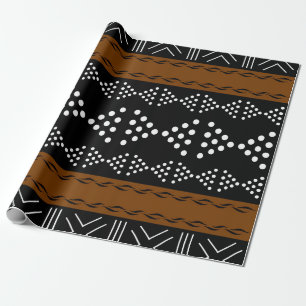 Regal African Mudcloth Inspiriert Wrapping Paper Geschenkpapier