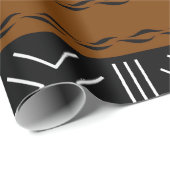 Regal African Mudcloth Inspiriert Wrapping Paper Geschenkpapier (Rolleneckpunkt)