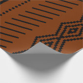 Regal African Mudcloth Inspiriert Wrapping Paper Geschenkpapier (Ecke)