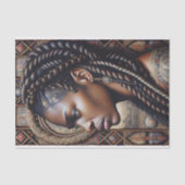 Regal African Queen Decoupage Seidenpapier (Vorderseite)