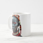 Regal African Tribal Beauty Tasse | afrozentrisch (Vorderseite Links)