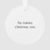 Regal American Bald Eagle Portrait Ornament (Rückseite)