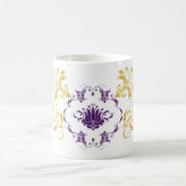 Regal Arabesque - Tasse Design mit Gold und Lila (Mittel)