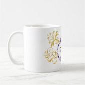 Regal Arabesque - Tasse Design mit Gold und Lila (Links)