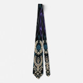 Regal Authority - negro medianoche, púrpura real Krawatte (Vorderseite)