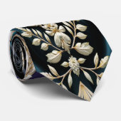 Regal Authority - negro medianoche, púrpura real Krawatte (Gerollt)