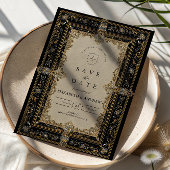 Regal Baroque Celestial Wedding Save The Date