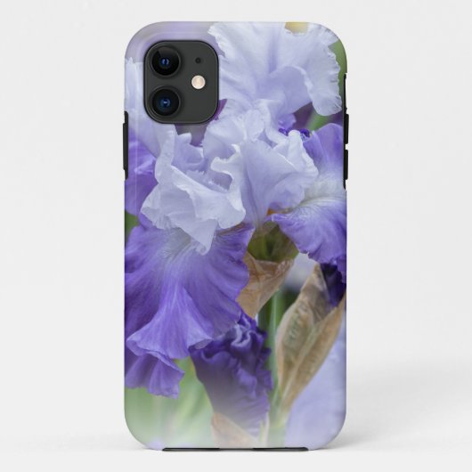 Regal Bearded Iris - Lila und weiß Case-Mate iPhone Hülle (Rückseite)