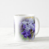 Regal Bearded Iris - Lila & weiß Kaffeetasse (VorderseiteRechts)