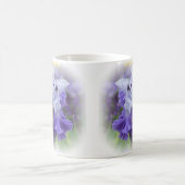 Regal Bearded Iris - Lila & weiß Kaffeetasse (Mittel)