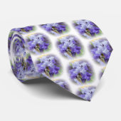 Regal Bearded Iris - Lila & weiß Krawatte (Gerollt)