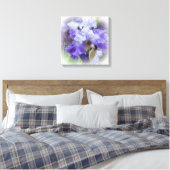 Regal Bearded Iris - Lila & weiß Leinwanddruck (Insitu (Schlafzimmer))