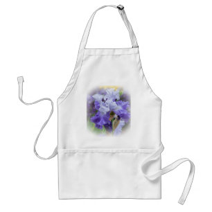 Regal Bearded Iris - Lila & weiß Schürze