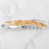 Regal Beige Faux Marmor Kellnermesser (Vorderseite)