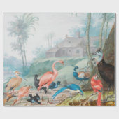Regal Bird Landschaft Geschenkpapier (Flach)
