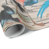 Regal Bird Landschaft Geschenkpapier (Rolleneckpunkt)