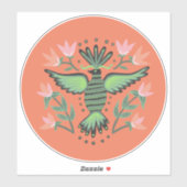 Regal Bird und Blume CUSTOM Aufkleber (Blatt)