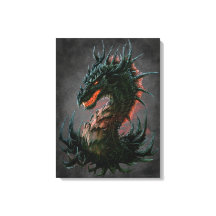 Regal Black Dragon Head - Vollfarbigkeit