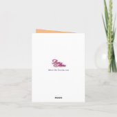 Regal Black Frauan | Happy Thanksgiving Card Karte (Rückseite)