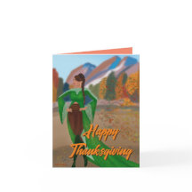 Regal Black Frauan | Happy Thanksgiving Card