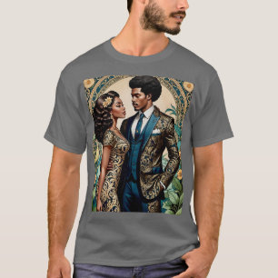 Regal Black Liebe Art Nouveau T-Shirt