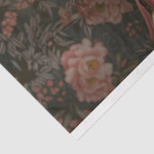 Regal Black Vintag Floral Bear Decoupage Seidenpapier (Ausschnitt)