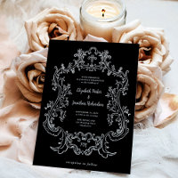 Regal Black | Vintage Barock-Rahmen Hochzeit