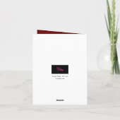 Regal Black Woman im Herbst | Erntedank-Karte Karte (Rückseite)