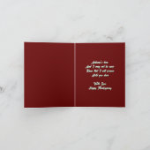 Regal Black Woman im Herbst | Erntedank-Karte Karte (Innenseite)