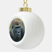 Regal Blackback Gorilla Keramik Kugel-Ornament (Rechts)