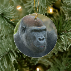 Regal Blackback Gorilla Keramik Ornament