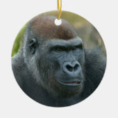 Regal Blackback Gorilla Keramik Ornament (Vorne)