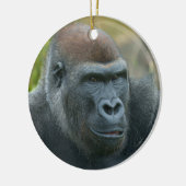 Regal Blackback Gorilla Keramik Ornament (Links)