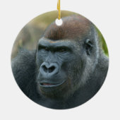 Regal Blackback Gorilla Keramik Ornament (Hinten)