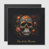 Regal Bloom Sugar Skull Magnetkarte (Vorne/Hinten)