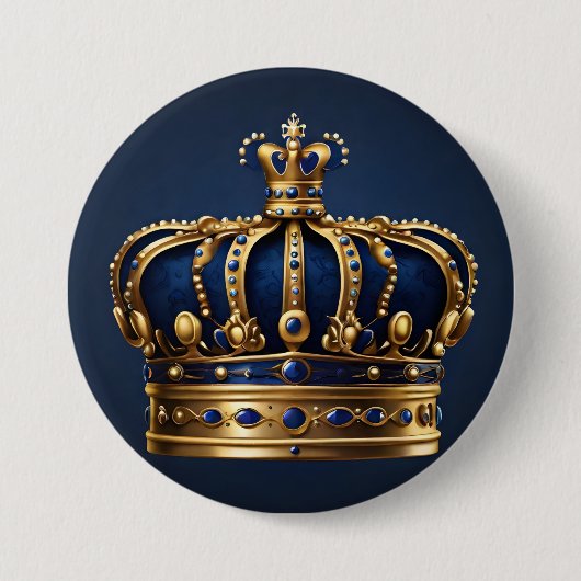 Regal Blue Crown Series Button (Vorderseite)