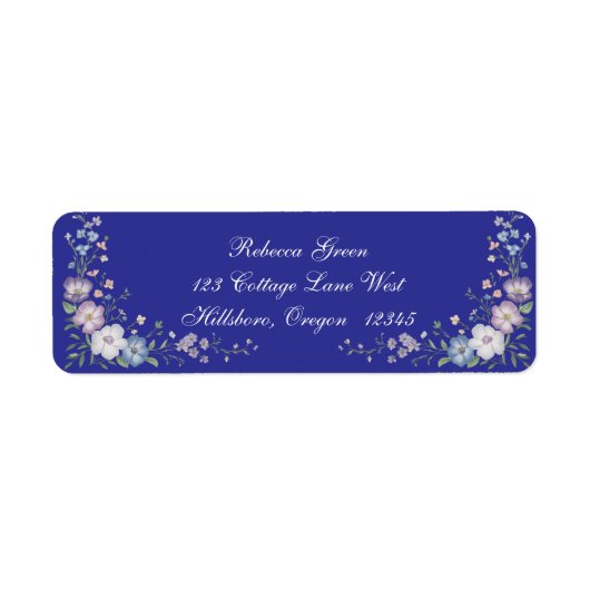 Regal Blue Vintag Elegante Gärten (Vorne)